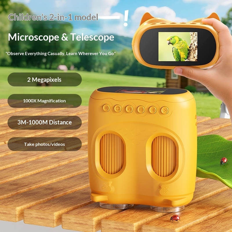Kids Definition Of Education - Binocolo Educativo 2-in-1 per Bambini: Fotocamera