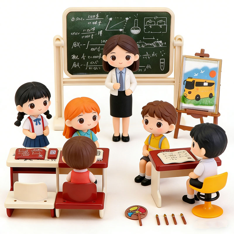 Kids Education Classes - Set di Mobili in Miniatura per