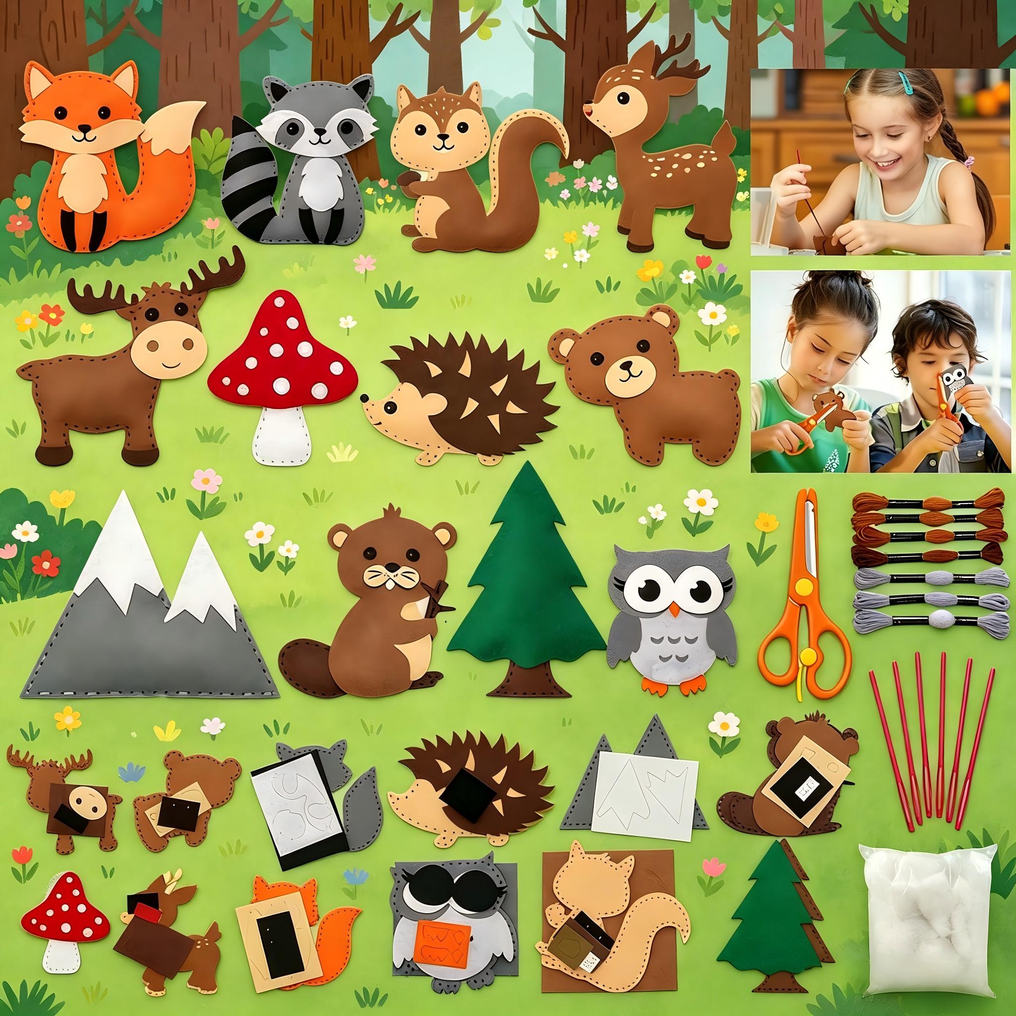 Kids Education Classes - Kit da Cucito per Bambini, Set