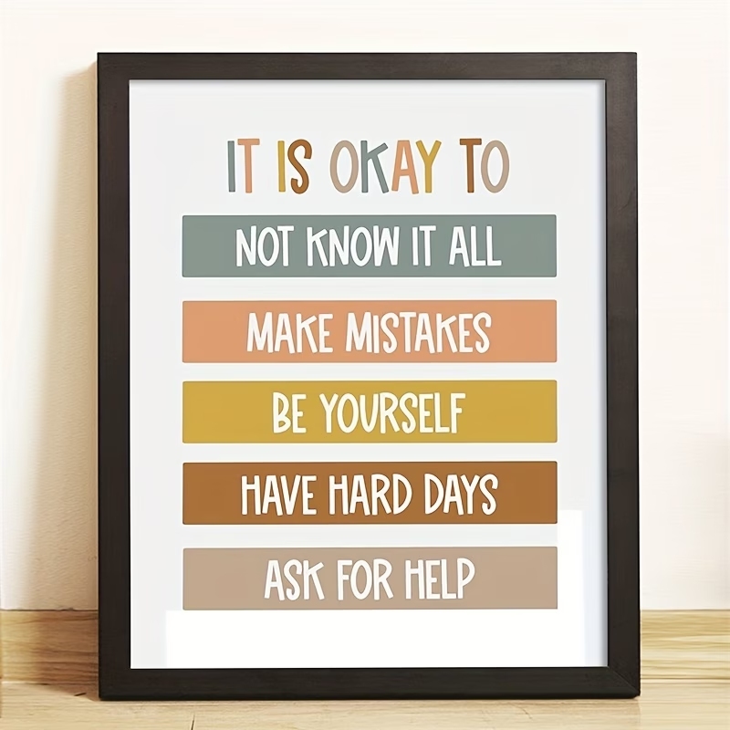 Kids Education Picture - Quadro su tela con citazioni educative