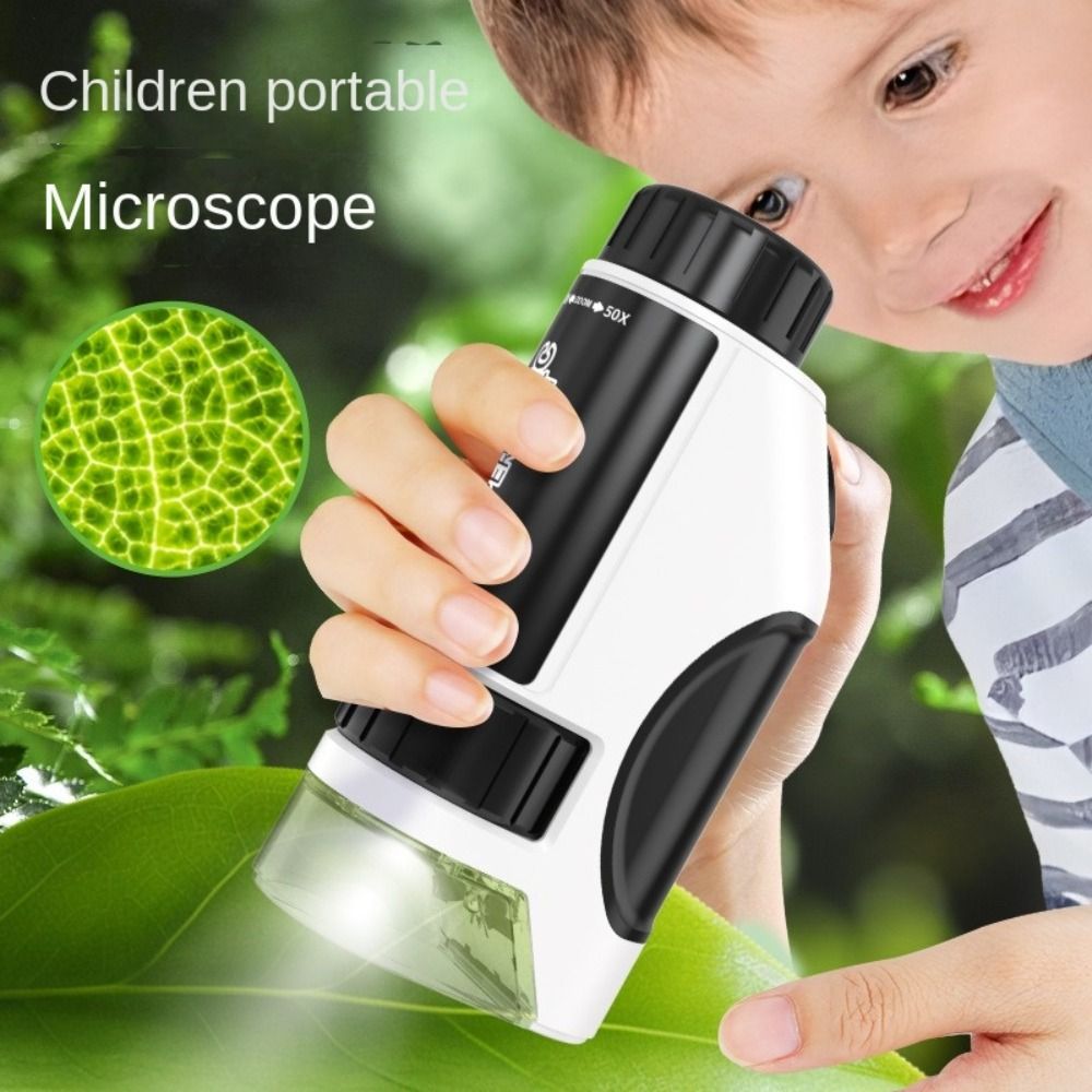 Kids Definition Of Education - Microscopio portatile per bambini Sorgente luminosa