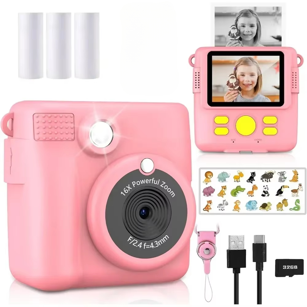 Kids Education App Free - Fotocamera con stampa istantanea per bambini,