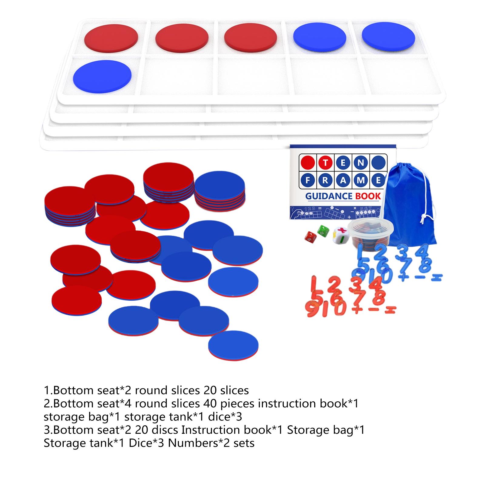 Math Manipulative Set - Set Gigante di Dieci Cornici Numeriche,