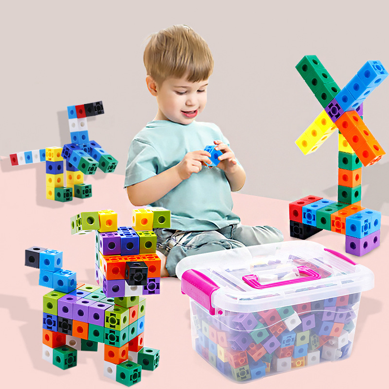 Math Manipulative Set - Set di 100 cubi Math Link,