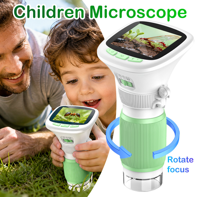 Kids Definition Of Education - Microscopio Digitale Portatile per Bambini 1000X