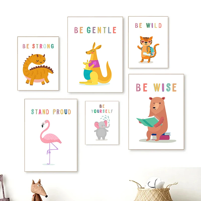 Kids Education Picture - Stampa su tela con immagini di