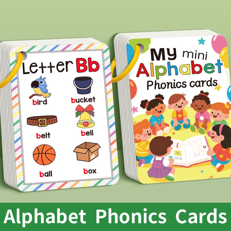 Flash Card Alphabet - Set di 27 Carte Didattiche con