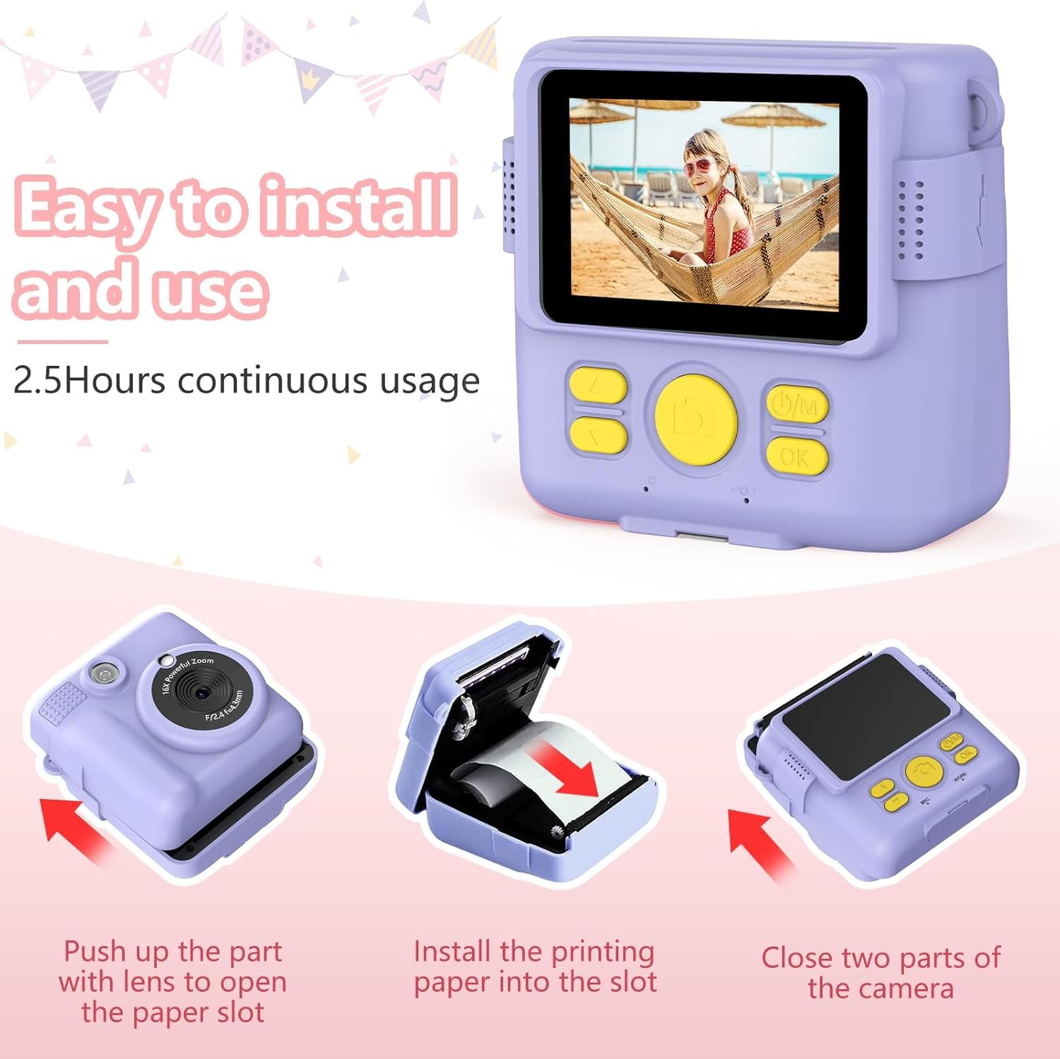 InstantPrint Camera per bambin - Kids Education News recensione e prezzo