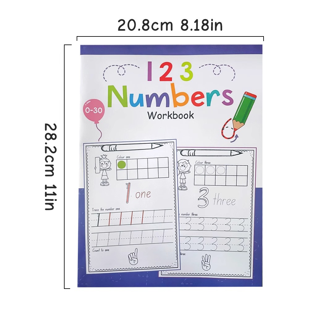 Formato A4 Numero 0-30 Quadern - Learning Workbook Preschool recensione e prezzo