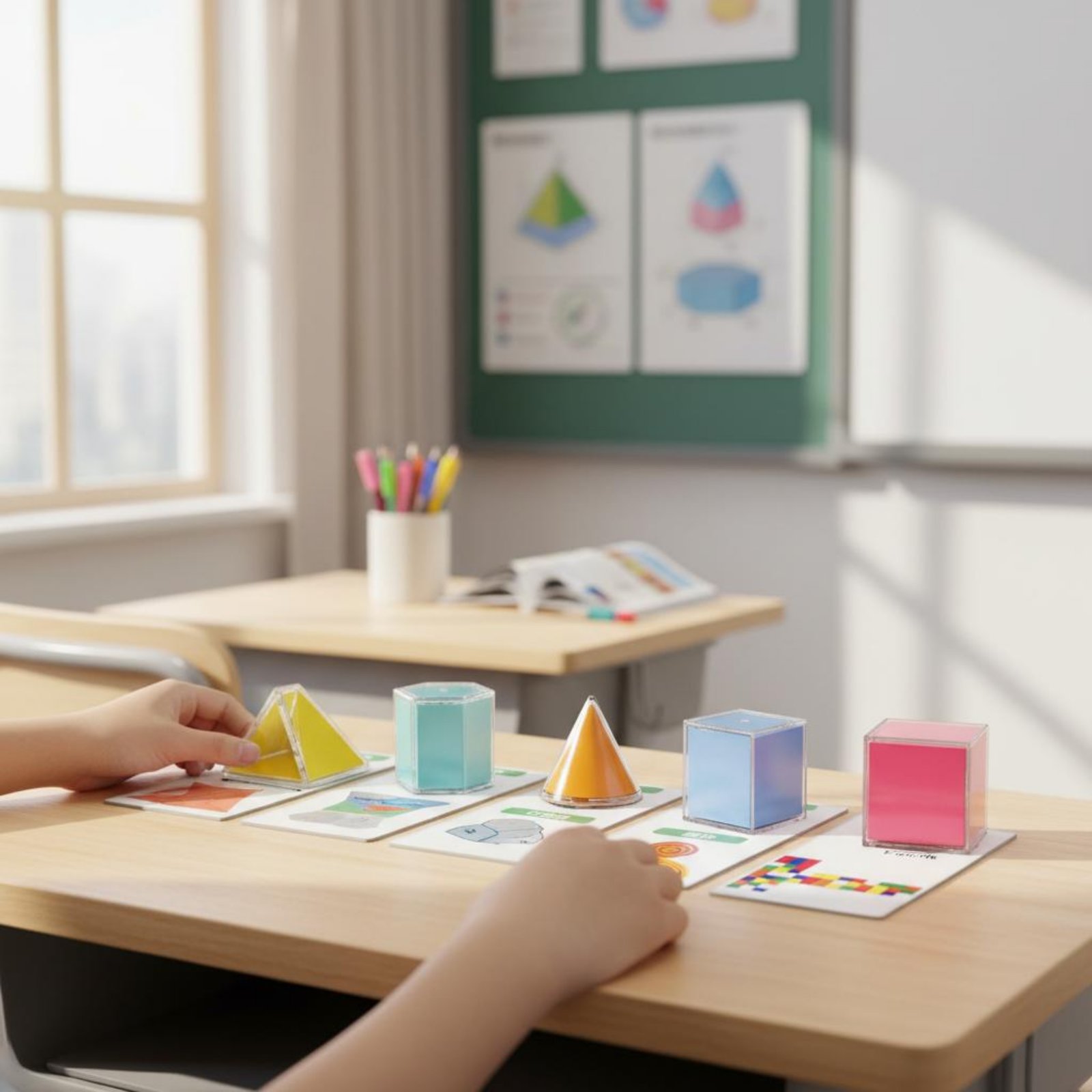 8 Pezzi di Solidi Geometrici T - Math Manipulative Set recensione e prezzo