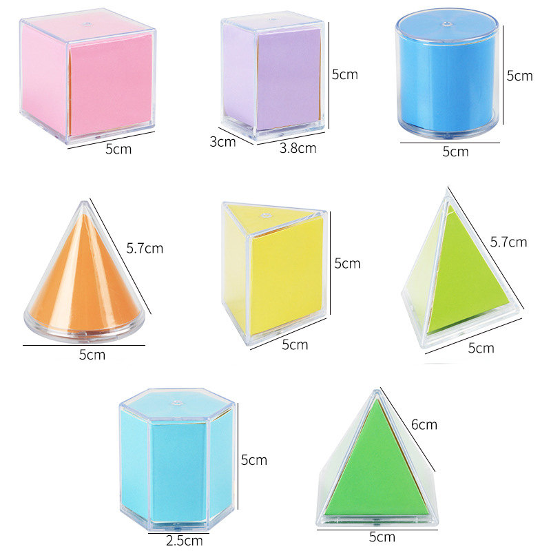 8 pezzi di solidi geometrici 3 - Math Manipulative Set recensione e prezzo